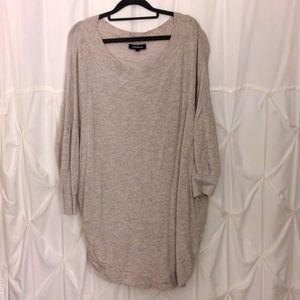 Express light tan oversized sweater